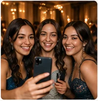 Invitados tomándose una foto